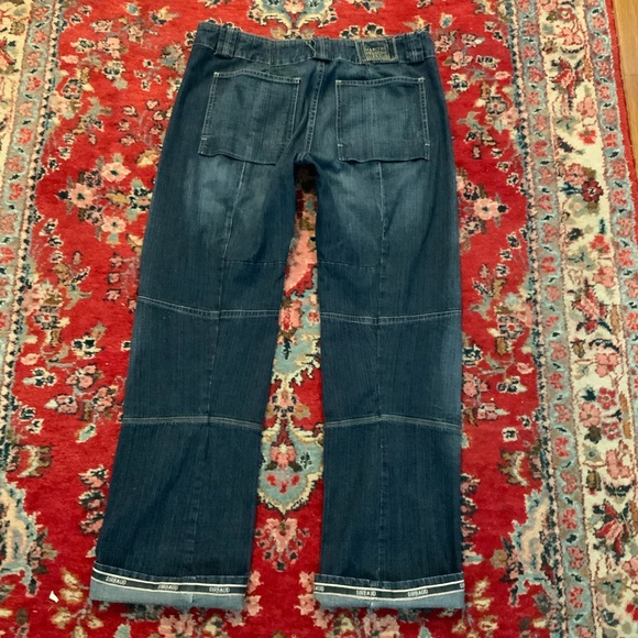 Vintage Le Jean de Marithe Francois Girbaud  Denim Jeans ROLL UP CUFFS HONG KONG - Picture 2 of 16